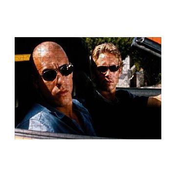 Cakapuzzle Fast and Furious Walker ve Diesel Yarışıyor 120 Parça Ahşap Puzzle