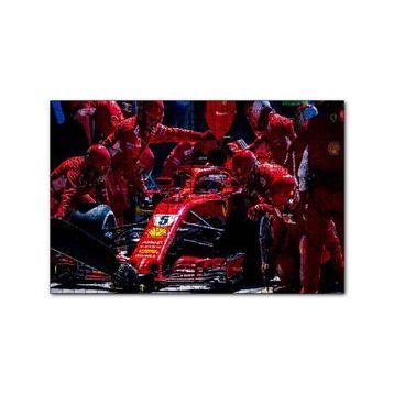 Cakapuzzle Ferrari F1 Formula 1 Pit Stop Görseli 120 Parça Ahşap Puzzle