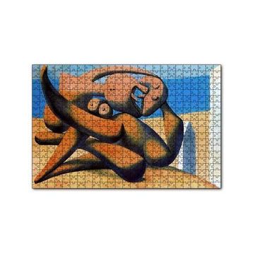 Cakapuzzle Figure At The Seaside 1931 by Pablo Picasso 120 Parça Ahşap Puzzle