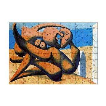 Cakapuzzle Figure At The Seaside 1931 by Pablo Picasso 120 Parça Ahşap Puzzle