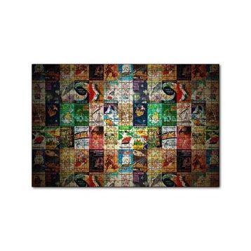 Cakapuzzle Film Afişlerinden Oluşan Kompozisyon 120 Parça Ahşap Puzzle