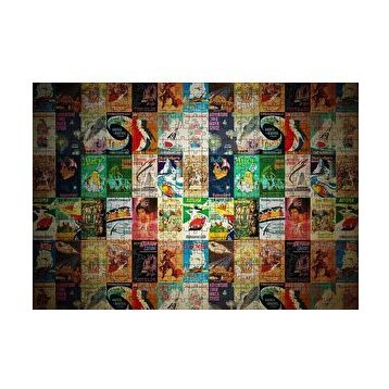 Cakapuzzle Film Afişlerinden Oluşan Kompozisyon 120 Parça Ahşap Puzzle