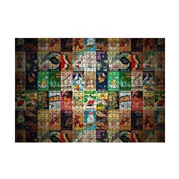 Cakapuzzle Film Afişlerinden Oluşan Kompozisyon 120 Parça Ahşap Puzzle
