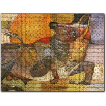 Cakapuzzle Fine Arts Boğa ve Renkler Puzzle