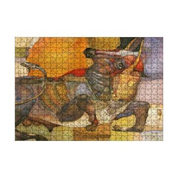 Cakapuzzle Fine Arts Boğa ve Renkler Puzzle