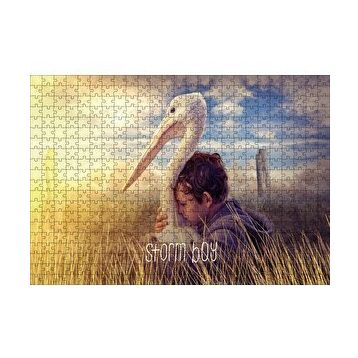 Cakapuzzle Fırtına Çocuk ve Pelikan 120 Parça Ahşap Puzzle