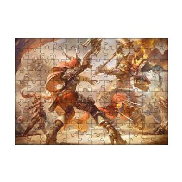 Cakapuzzle Fırtına Sanatının Kahramanları 120 Parça Ahşap Puzzle