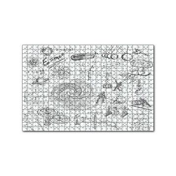 Cakapuzzle Fizik Formülleri Ve Fizik Kuralları Eskiz Çizimleri 120 Parça Ahşap Puzzle