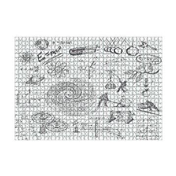 Cakapuzzle Fizik Formülleri Ve Fizik Kuralları Eskiz Çizimleri 120 Parça Ahşap Puzzle