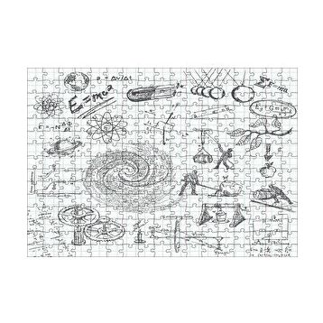Cakapuzzle Fizik Formülleri Ve Fizik Kuralları Eskiz Çizimleri 120 Parça Ahşap Puzzle