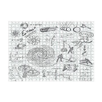 Cakapuzzle Fizik Formülleri Ve Fizik Kuralları Eskiz Çizimleri 120 Parça Ahşap Puzzle