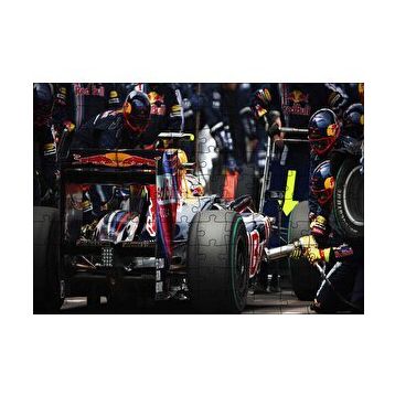 Cakapuzzle Formula 1 Pit Stop Görseli 120 Parça Ahşap Puzzle