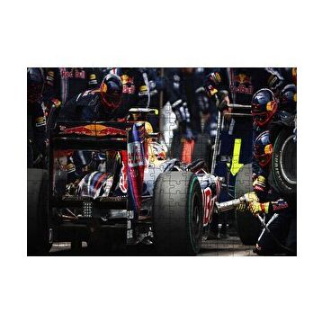 Cakapuzzle Formula 1 Pit Stop Görseli 120 Parça Ahşap Puzzle
