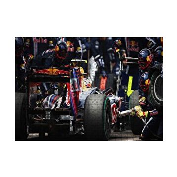 Cakapuzzle Formula 1 Pit Stop Görseli 120 Parça Ahşap Puzzle