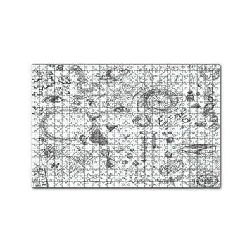 Cakapuzzle Formüller Bilimsel Çizim Eskizleri 120 Parça Ahşap Puzzle