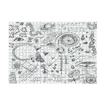 Cakapuzzle Formüller Bilimsel Çizim Eskizleri 120 Parça Ahşap Puzzle