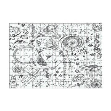 Cakapuzzle Formüller Bilimsel Çizim Eskizleri 120 Parça Ahşap Puzzle