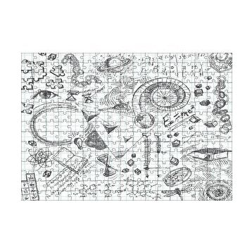 Cakapuzzle Formüller Bilimsel Çizim Eskizleri 120 Parça Ahşap Puzzle