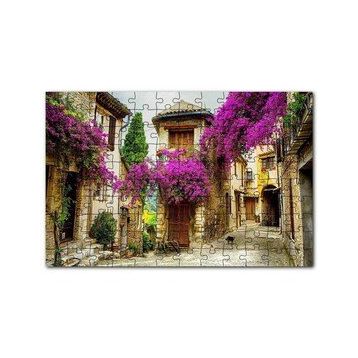 Cakapuzzle Fransa Provence Eski Binalar Görseli 120 Parça Ahşap Puzzle