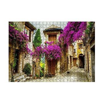 Cakapuzzle Fransa Provence Eski Binalar Görseli 120 Parça Ahşap Puzzle
