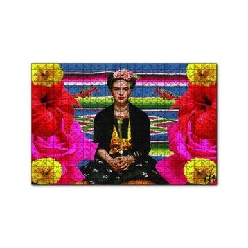 Cakapuzzle Frida Kahlo Çiçekli 120 Parça Ahşap Puzzle