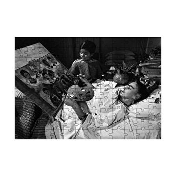 Cakapuzzle Frida Kahlo Yatakta Resim 120 Parça Ahşap Puzzle