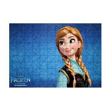 Cakapuzzle Frozen Anna 120 Parça Ahşap Puzzle