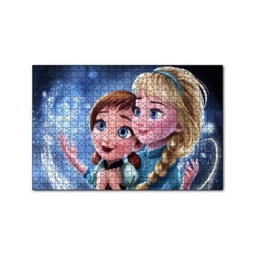 Cakapuzzle Frozen Küçük Prensesler 120 Parça Ahşap Puzzle