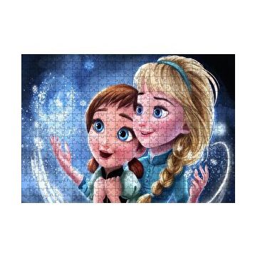Cakapuzzle Frozen Küçük Prensesler 120 Parça Ahşap Puzzle