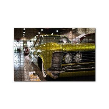Cakapuzzle Galeride Altın Rengi Buick 120 Parça Ahşap Puzzle