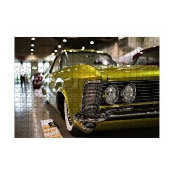 Cakapuzzle Galeride Altın Rengi Buick 120 Parça Ahşap Puzzle