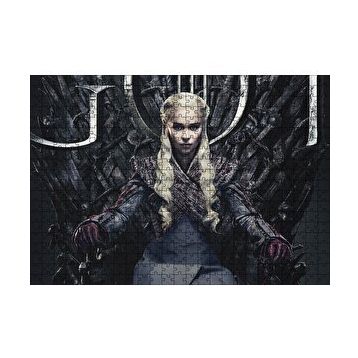 Cakapuzzle Game of Thrones Daenerys Targaryen Tahtta 120 Parça Ahşap Puzzle