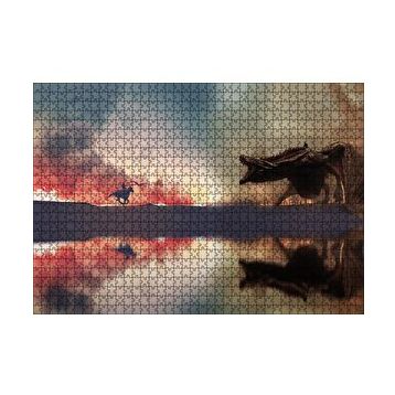 Cakapuzzle Game of Thrones Ejderhayla Savaş 120 Parça Ahşap Puzzle