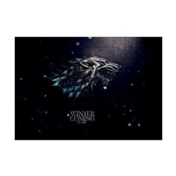 Cakapuzzle Game of Thrones Kış Geliyor Stark Logo 120 Parça Ahşap Puzzle