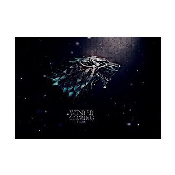 Cakapuzzle Game of Thrones Kış Geliyor Stark Logo 120 Parça Ahşap Puzzle