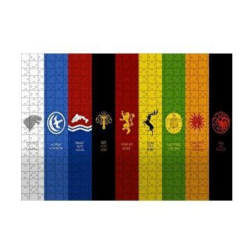 Cakapuzzle Game of Thrones Milletler Kompozisyon 120 Parça Ahşap Puzzle