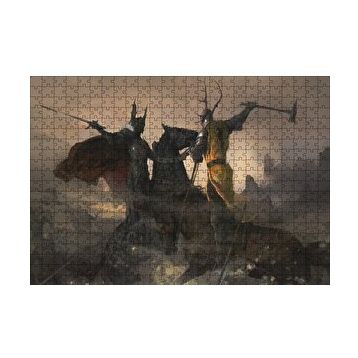 Cakapuzzle Game of Thrones Savaşan Şövalyeler 120 Parça Ahşap Puzzle
