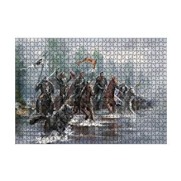 Cakapuzzle Game Of Thrones Savaşı Animasyon Görseli 120 Parça Ahşap Puzzle