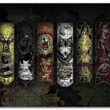 Cakapuzzle Game Of Thrones Televizyon Dizisi Görseli Mdf 120 Parça Puzzle
