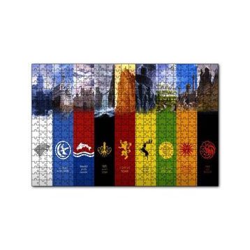Cakapuzzle Gane of Thrones Tüm Milletler 120 Parça Ahşap Puzzle