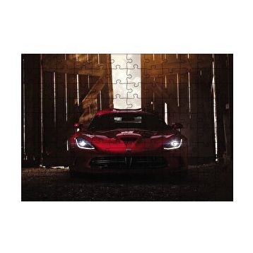 Cakapuzzle Garajda Dodge Viper 120 Parça Ahşap Puzzle