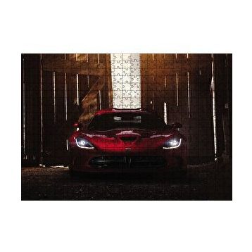 Cakapuzzle Garajda Dodge Viper 120 Parça Ahşap Puzzle