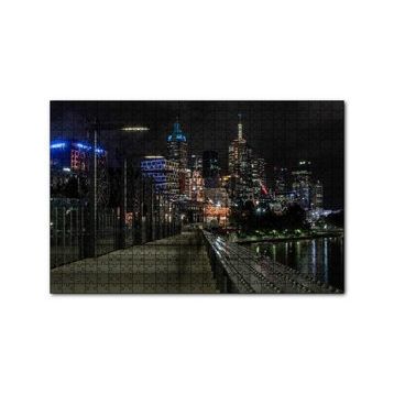 Cakapuzzle Gece Işıkları Gökdelenler ve Deniz 255 Parça Puzzle