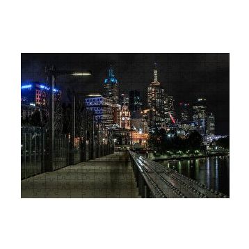 Cakapuzzle Gece Işıkları Gökdelenler ve Deniz 255 Parça Puzzle