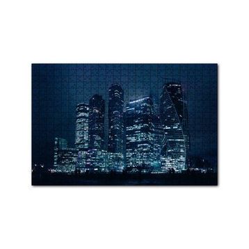 Cakapuzzle Gece ve Gökdelenler 120 Parça Ahşap Puzzle