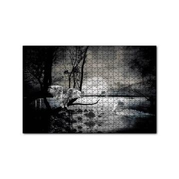 Cakapuzzle Gecede Balıkçı Kuşları Göl 120 Parça Ahşap Puzzle