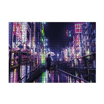 Cakapuzzle Gecede Uzak Doğu Şehri 120 Parça Ahşap Puzzle