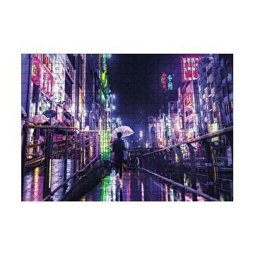 Cakapuzzle Gecede Uzak Doğu Şehri 120 Parça Ahşap Puzzle