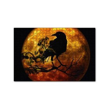 Cakapuzzle Gecedeki Ay Karga Fantastik 120 Parça Ahşap Puzzle