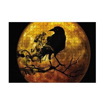 Cakapuzzle Gecedeki Ay Karga Fantastik 120 Parça Ahşap Puzzle